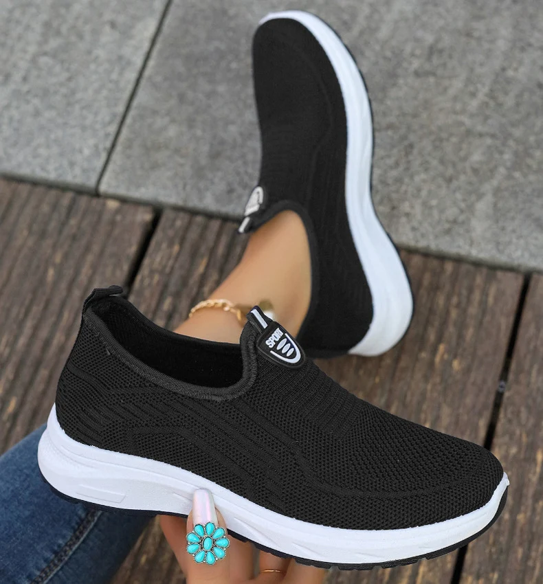 Title 10, Womens Soft Bottom Slip-on Flyknit Breathable ...