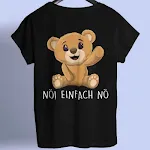 Sports Casual Cute T-shirt Bear Print for a relaxed and adorable look. Comfortable and stylish, perfect for everyday wea — photo 1