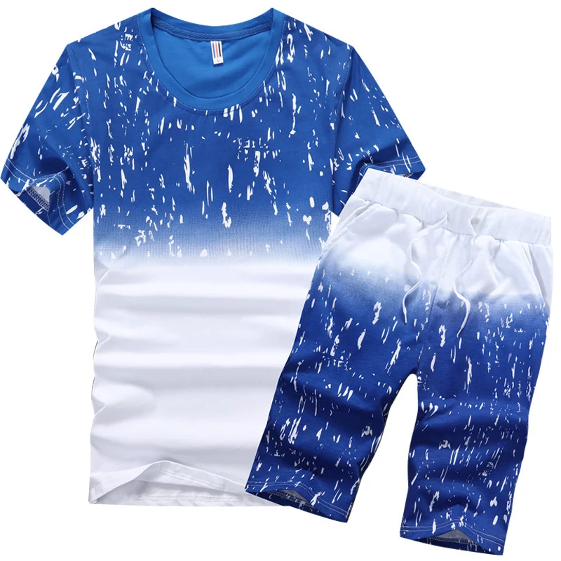 Summer new short-sleeved t-shirt youth half-sleeved shirt men's sports suit, perfect for workouts and casual wear, comfo — photo 1