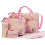 Luiertas voor baby's voor mama, flessenhouder, moeder, buggy, zwangerschap luiertassensets. Handig en praktisch voor onderweg — foto 4