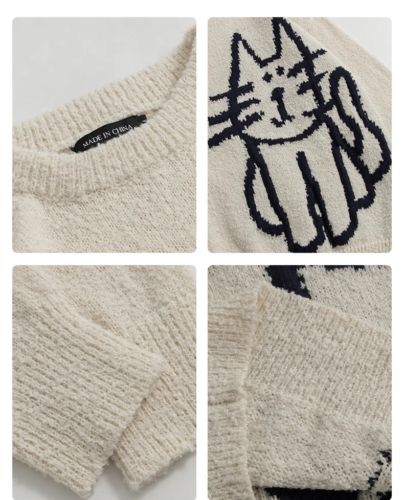 Title 4, Frühling und Herbst Loose Lovers Pullover Mantel