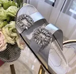 Silver cowhide