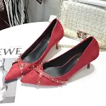Pointed rivet high heels. Elevate your style with these stunning shoes. Confidently step out in these fashionable heels. — photo 5