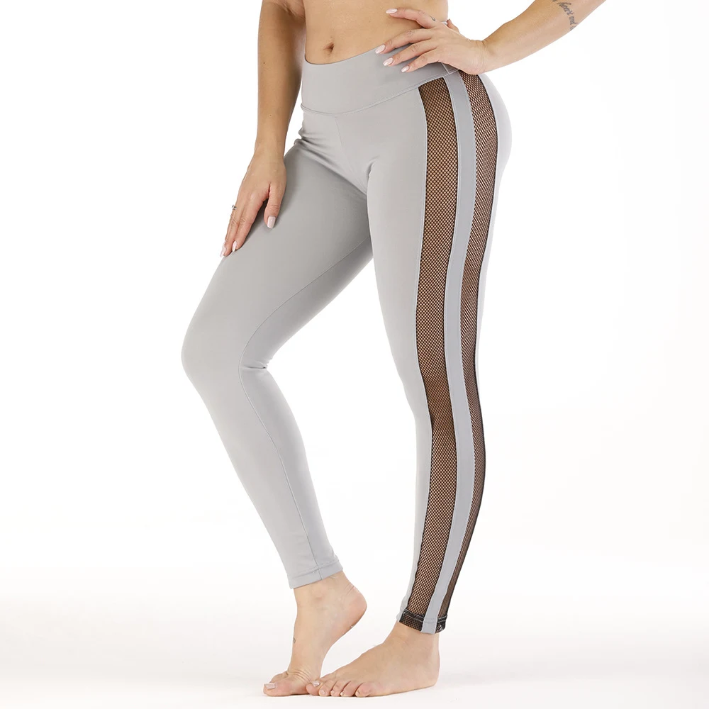 Title 1, Womens Yoga Pants with Side Panel Large Hole M...