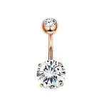 Roses Gold Round Zirconium