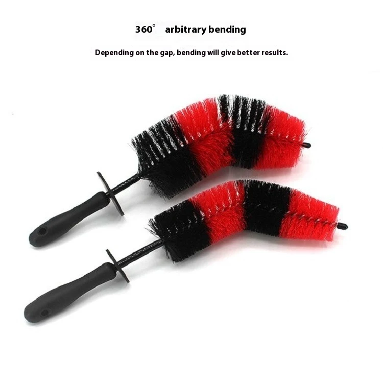 Car Wash Tire Wheel Hub Cleaning Brush. Deep cleaning for tires, wheels, and hubs. Removes grime and brake dust easily. — photo 5