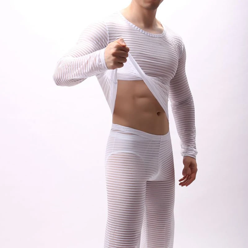 Title 10, Plus Size Striped Long-sleeved T-shirt for Men....