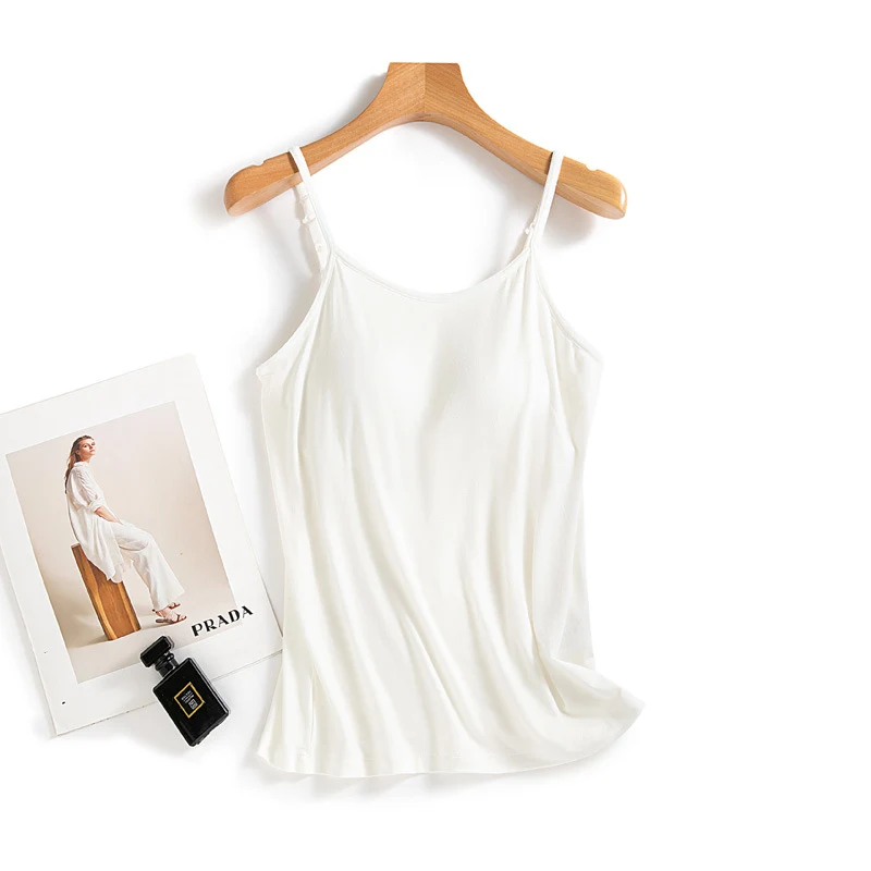 Top Modal Cup con imbottitura per reggiseno da donna, comfort e sostegno ideali per l'uso quotidiano. Perfetto per ogni occasione. — foto 3