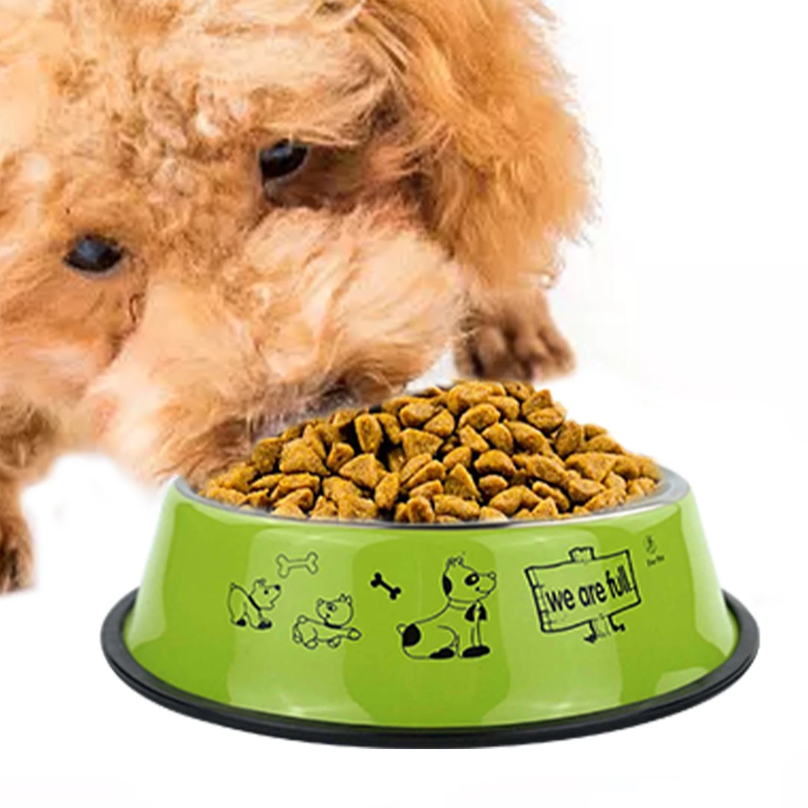 Stainless Steel Pet Feeding Bowls Non-slip Dog Bowls Durable Anti-fall Pet Supplies Cat Puppy Feeder Food Container — photo 3