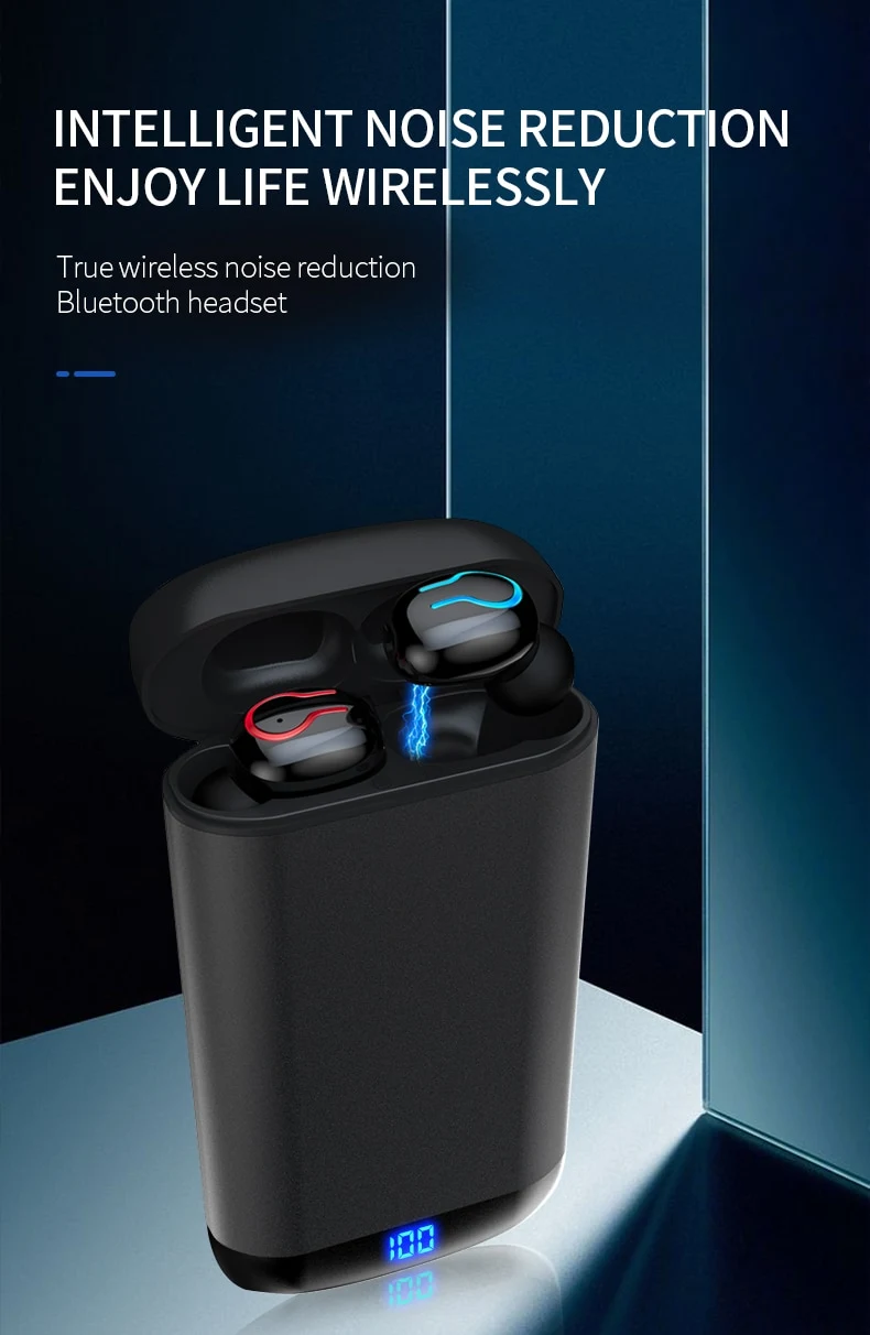 Title 1, Fone de ouvido Bluetooth sem fio para músicas e...