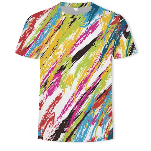 Title 28, Printed Casual Short-Sleeved t-Shirt Mens