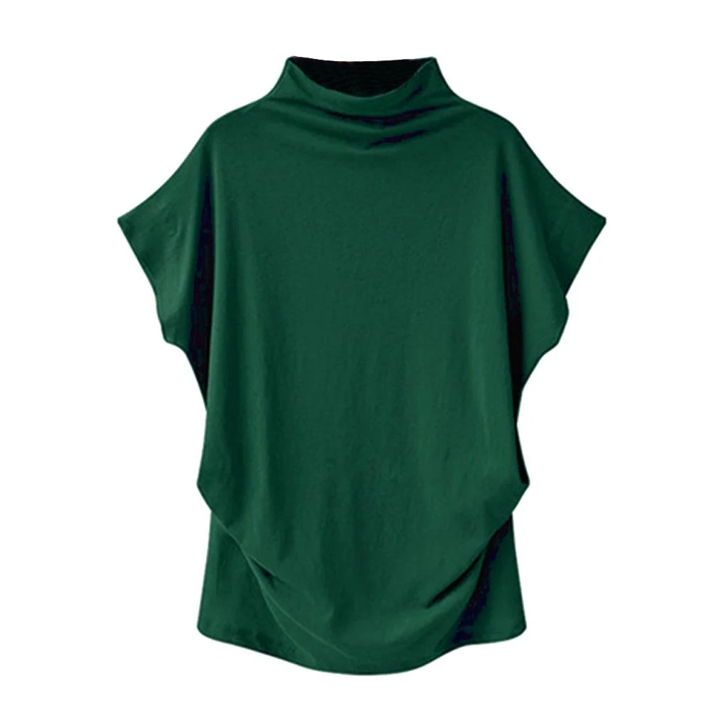 Men's loose-fitting solid color half sleeve base coat. Comfortable and versatile, perfect as an undershirt or base layer — photo 2