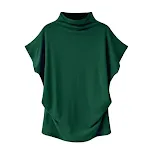 Men's loose-fitting solid color half sleeve base coat. Comfortable and versatile, perfect as an undershirt or base layer — photo 2