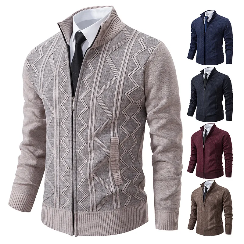 Men's Casual Loose Cardigan Sweater Knitted Jacket Comfortable and versatile knitted jacket for everyday wear, perfect f — photo 7