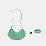 New Female Green Niche One Shoulder Crossbody Crescent Bag, Stylish and Convenient, Perfect for Everyday Use and Outings — photo 5