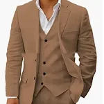 Terno de linho business casual masculino, conjunto de seis peças. Perfeito para trabalho e eventos, leve e elegante, ideal para o clima quente. — foto 13