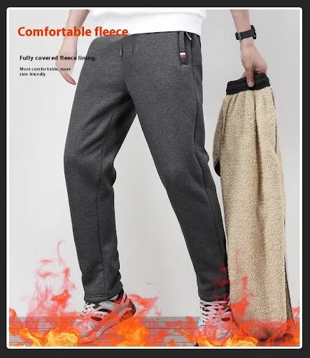 Title 4, Warm Straight Ankle Tied Sports Velvet Padded P...
