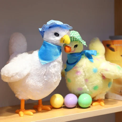Title 8, Galinha de Pelúcia Elétrica com Ovos Boneca de ...