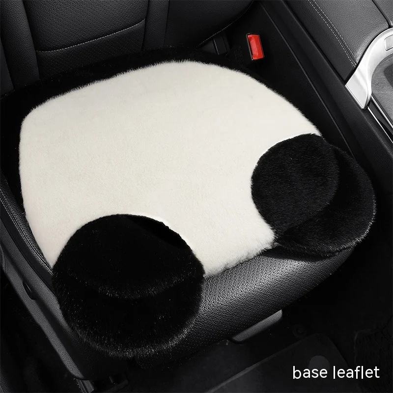 Almofada de assento de carro de pelúcia de inverno individual, conjunto de três peças para deusa, aconchego e conforto para o inverno — foto 9