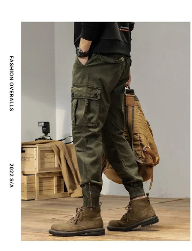 Title 3, New Retro Ankle-tied Loose Overalls Versatile C...