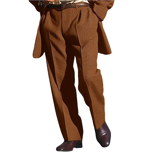 Title 4, Pantalon de costume droit ample en tricot pour ...