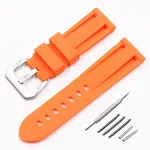 Orange silver buckle