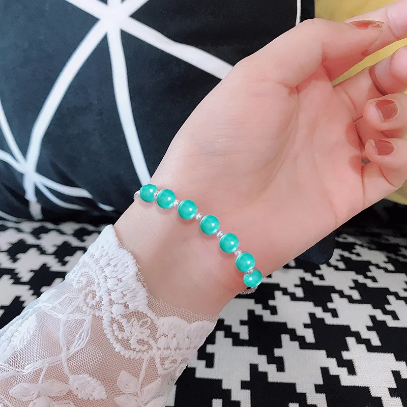 Title 11, Pulseira de Amazonita em Prata 925 Cristal Natu...