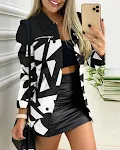 Black White