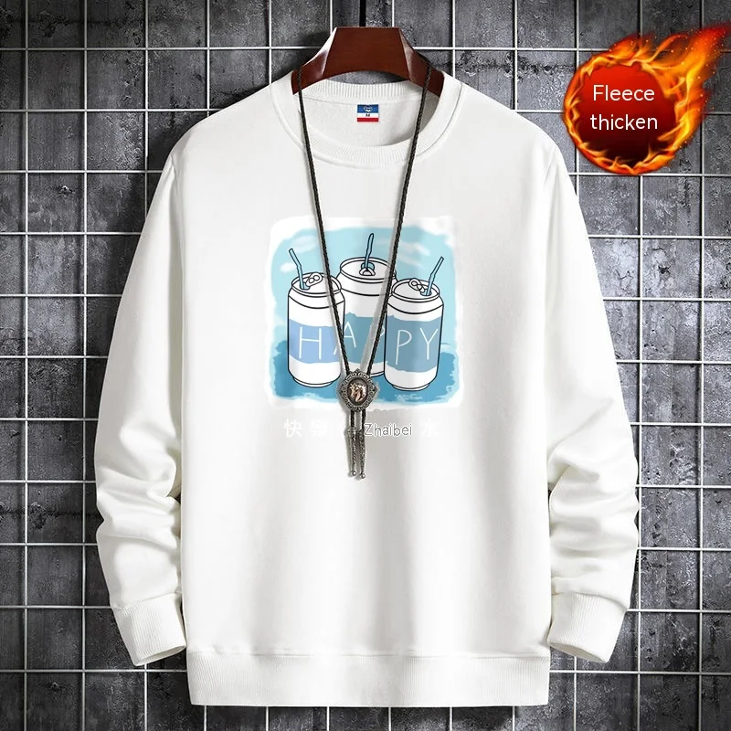 Suéter coreano de gola redonda folgado com veludo, ideal para aquecer com estilo e conforto, perfeito para um visual casual e elegante. — foto 10