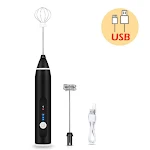 Hand held charging stirrer for perfect drinks on the go. Rechargeable, easy to use and guarantees creamy, perfectly mixe — photo 1