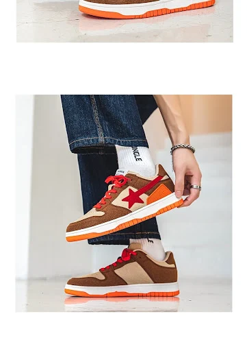 Title 11, XINGX Damen Sneaker im Retro-Stil mit Farbkontr...