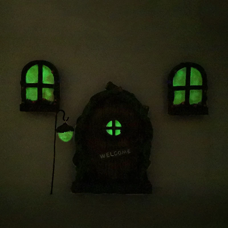 Conjunto Luminoso de Porta e Janela Pingente Jardim Criativo para Quintal Decore seu espaço ao ar livre com este conjunto encantador, trazendo luz e beleza — foto 3