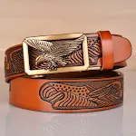 Earth yellow bronze buckle