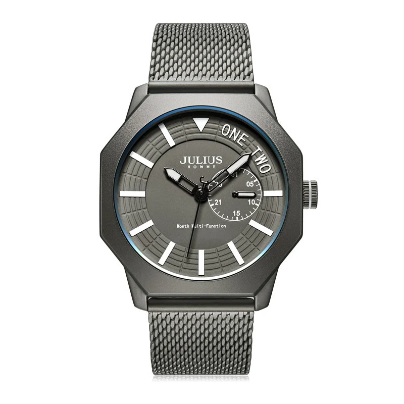 Title 7, Casual 3D Diamond Two-Disc Waterproof Quartz Wa...