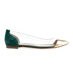 Ballerine piatte trasparenti a punta, scollatura bassa, per una personalità decisa e un look chic e confortevole. — foto 5
