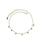 Green zircon necklace