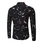 Men's Fashion Casual Ink Painting Shirt. Embrace Artistic Style this Summer with this Comfortable and Stylish Shirt, Per — photo 6