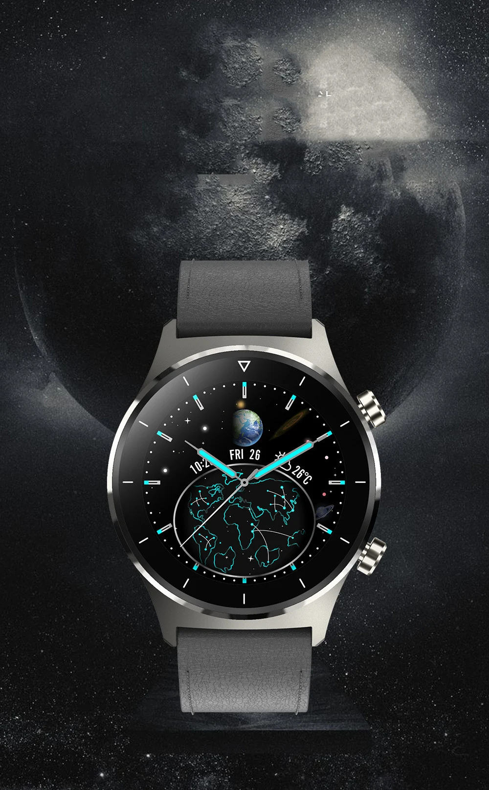 Title 13, Waterproof silicone strap Bluetooth watch compa...