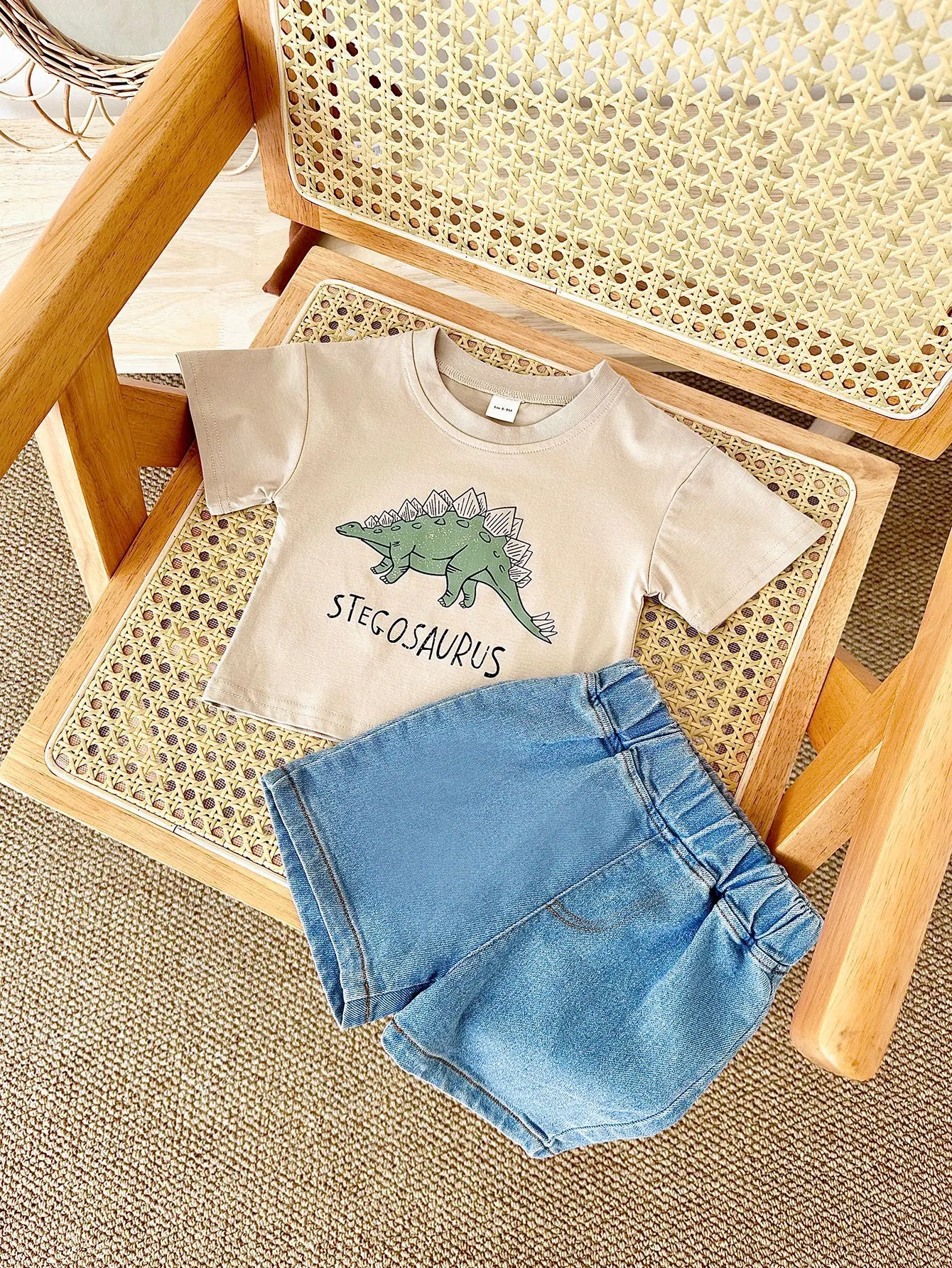 Title 12, Conjunto bebê camiseta com estampa de dinossaur...