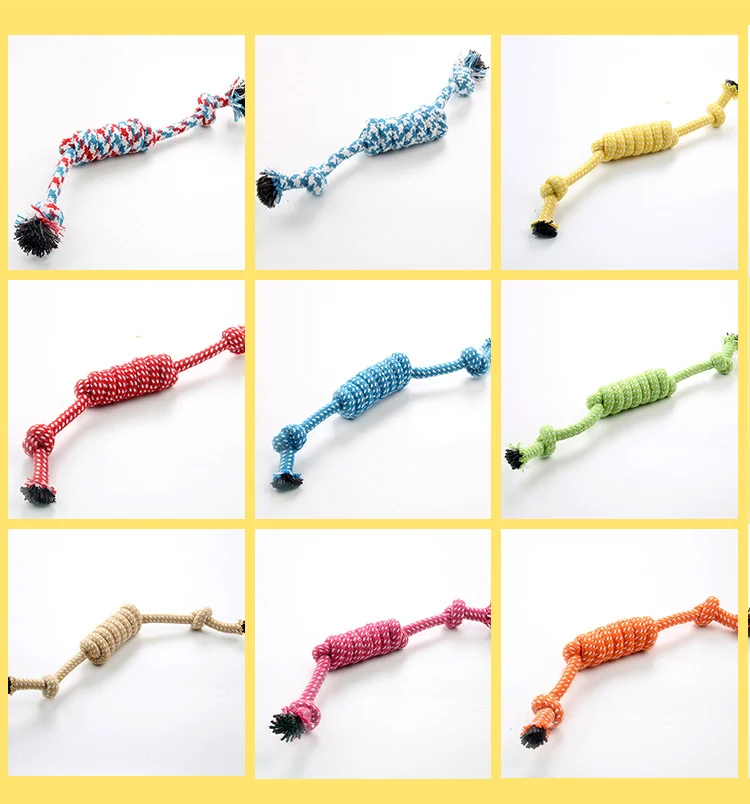 Brinquedo para animais Bola de arrastar com corda de algodão Candy Festival, durável e divertido, ideal para mastigar e puxar. — foto 16