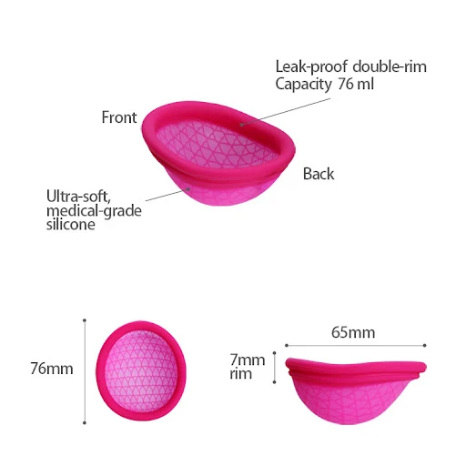 Title 1, Silicone menstrual cup for women, a reusable an...