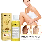 Óleo Esfoliante Amarelo Clareador de Tom de Pele Hidratante. Obtenha uma pele radiante e hidratada com este óleo que uniformiza o tom. — foto 5