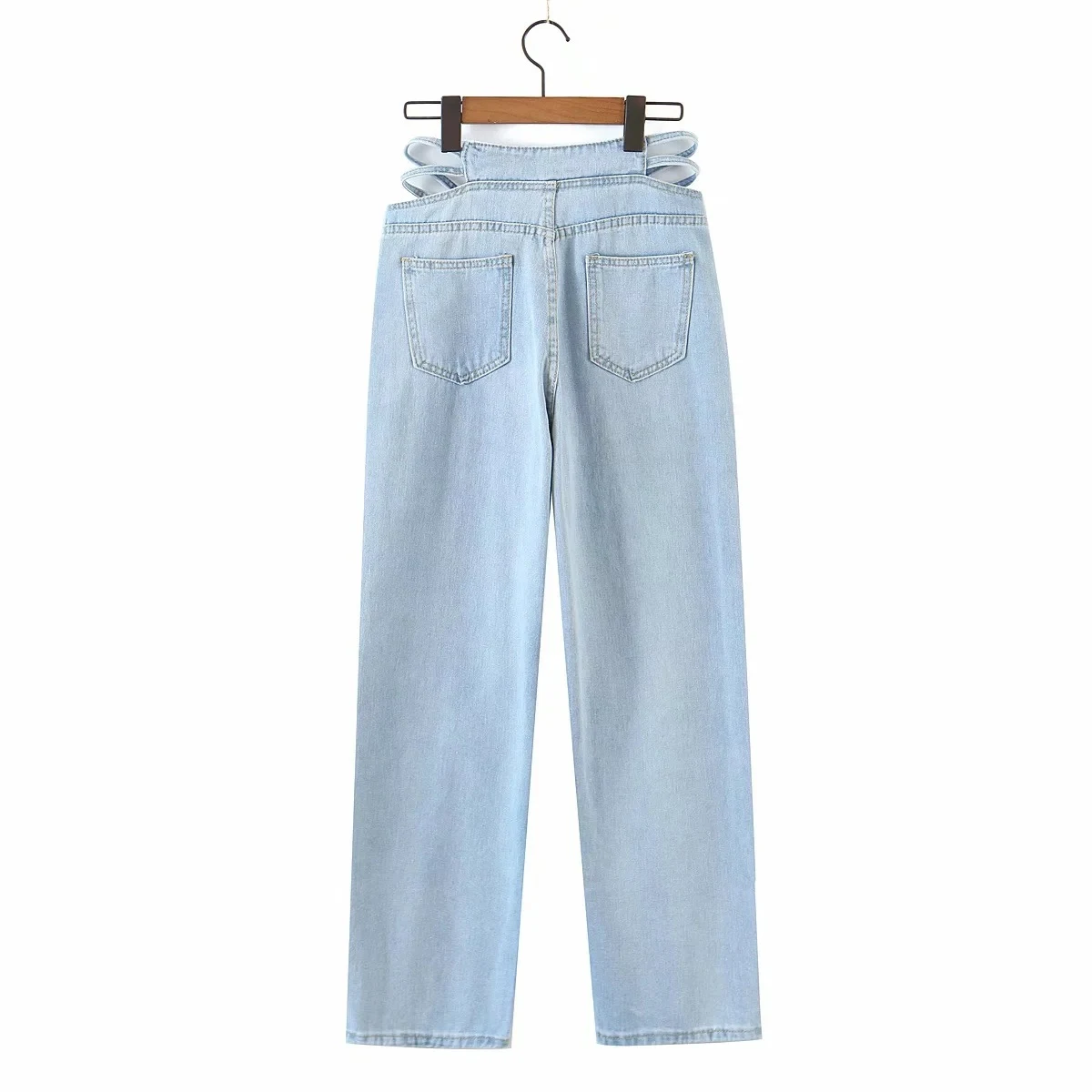 Title 1, Jeans Coreanas para Mujer Cintura Hueca Pantalo...