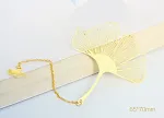 Apricot leaf pendant