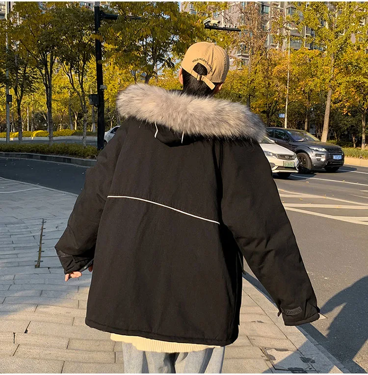 Giacca coreana Dongdaemun in cotone imbottito per coppie, uomo e donna. Calda, comoda e alla moda, ideale per l'inverno. — foto 3