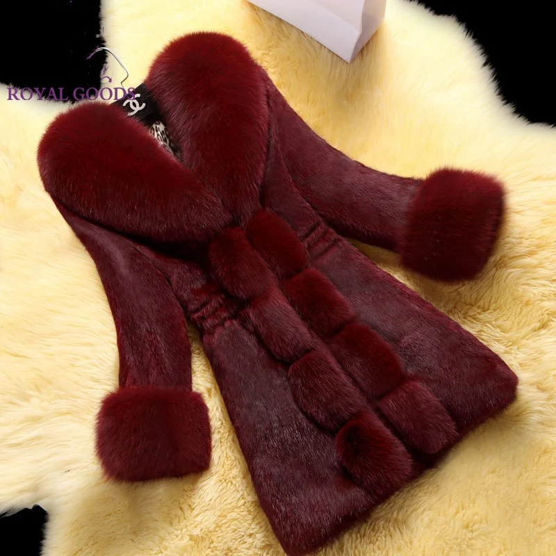 Title 2, New Style Rabbit Fur Ladies Fur Coat, warm, sty...