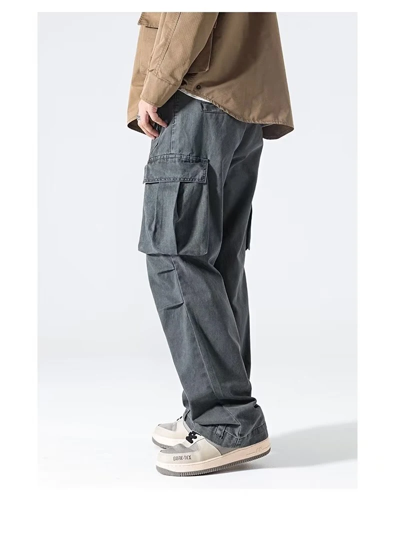 Title 8, Heren Overalls Modieuze Casual Broek Rechte Pij...