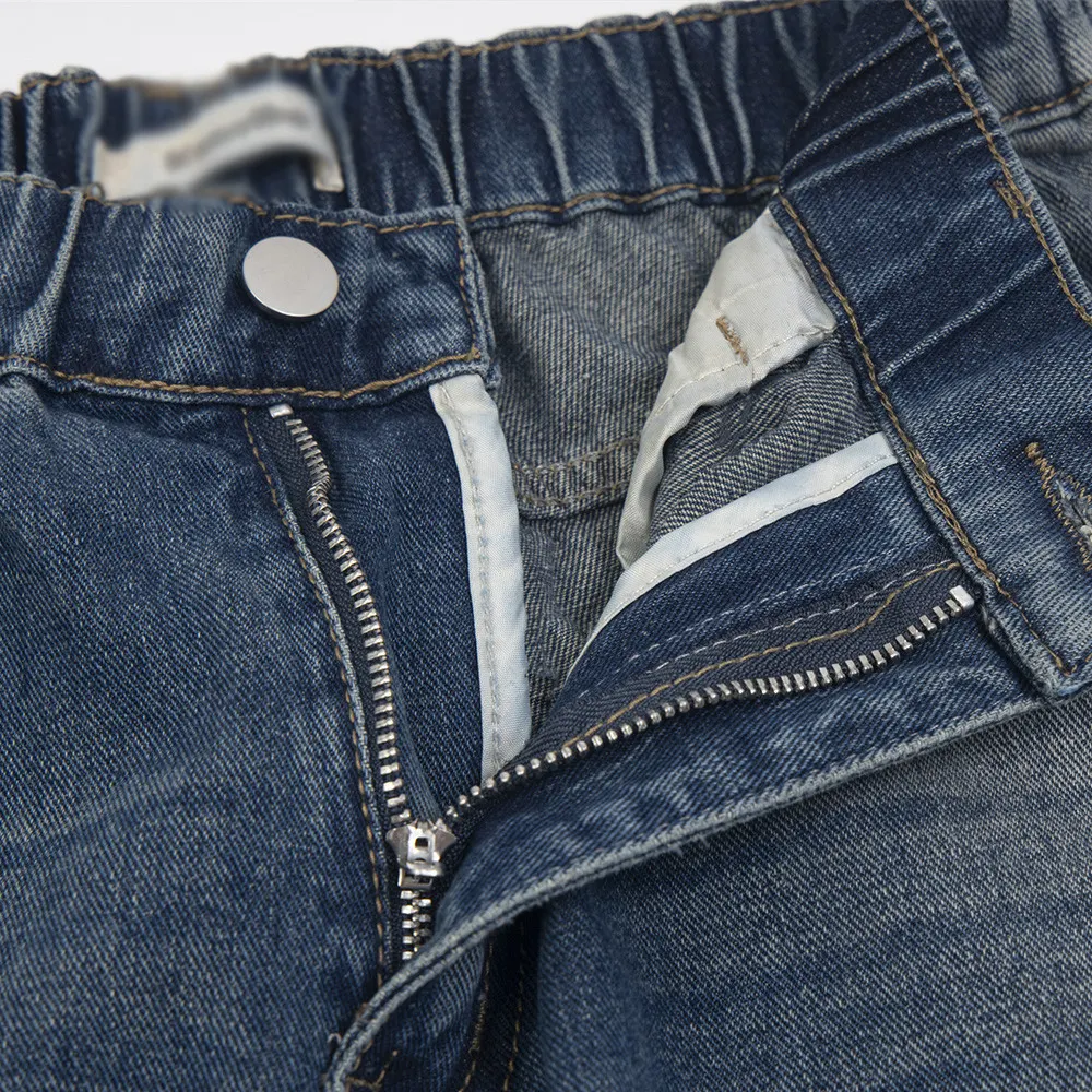 Men's Straight-Leg Cowboy Jeans with Painting Splash Ink Design - Comfortable and Stylish Pants for a Unique, Everyday L — photo 20