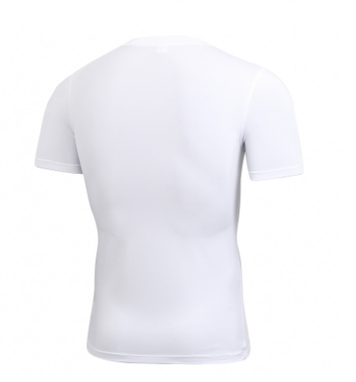 Camiseta de manga curta de secagem rápida e com elasticidade, perfeita para atividades ao ar livre e esportes, oferecendo conforto e praticidade. — foto 3