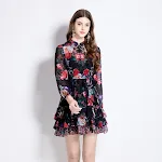 Women's Short Dress Holiday Floral Print Lightweight and Comfortable Summer Style Perfect for Beach Parties and Casual O — photo 4